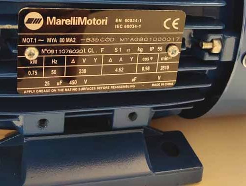 الکتروموتور 1 اسب 3000 دور فلنج دار