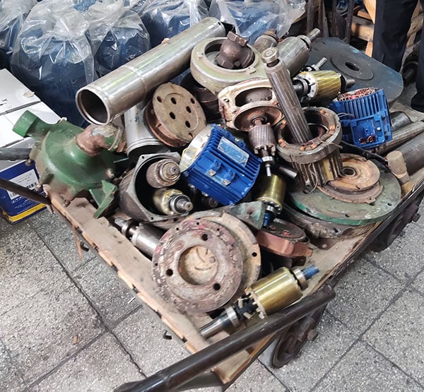 بازیافت اجزای الکتروموتور